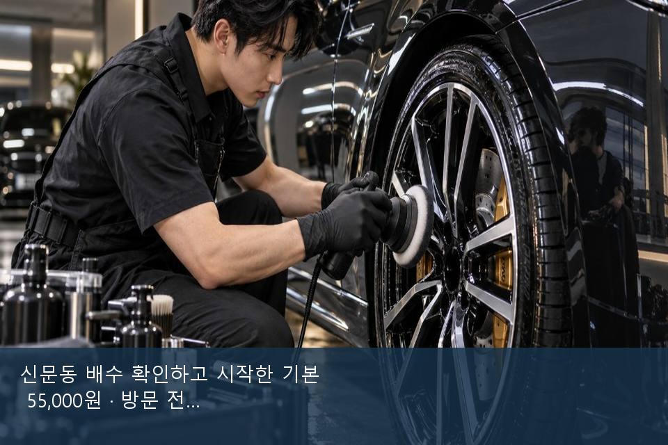 신문동 배수 확인하고 시작한 기본 55,000원 · 방문 전에 확인한 것
